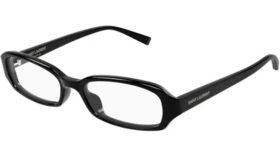 Saint Laurent Rectangle-frame Glasses In Black