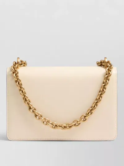 Valentino Garavani Garavani Vain Small Shoulder Bag In Crocodile Leather Woman Butter Uni In Neutral