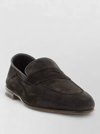 Brunello Cucinelli Brown Solid Penny Loafer In Brown