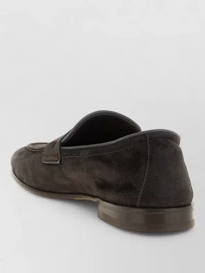Brunello Cucinelli Brown Solid Penny Loafer In Brown