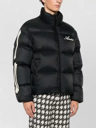 Amiri Bones Patch High Collar Puffer Jacket