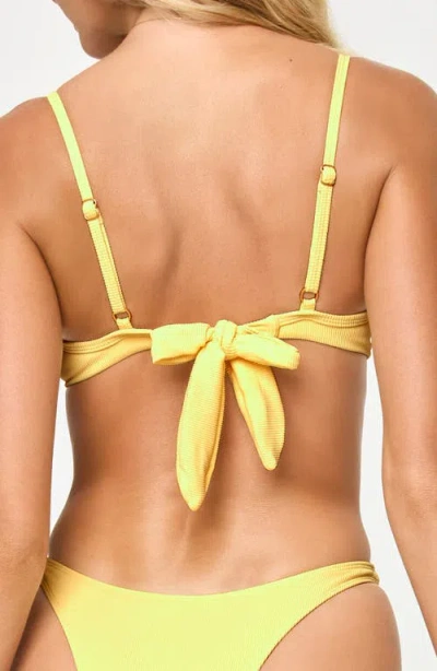 L*space Lspace Hunter Underwire Bikini Top In Yellow