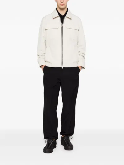 Moose Knuckles Flap-pocket Zip Jacket In White