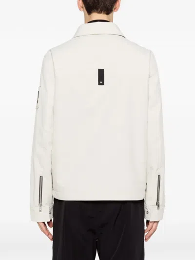 Moose Knuckles Flap-pocket Zip Jacket In White
