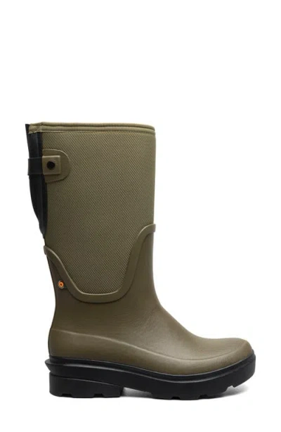 Bogs Hazel Tall Adjustable Calf Snow Boot In Green