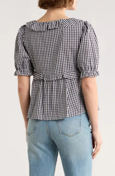 Abound Short Sleeve Ruffle Top In Multi