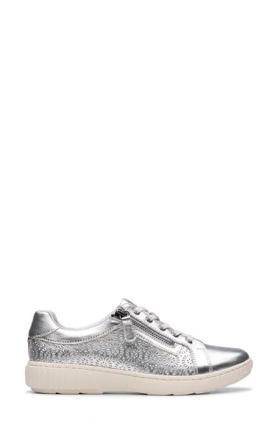 Clarks Caroline Rio Sneaker In Silver