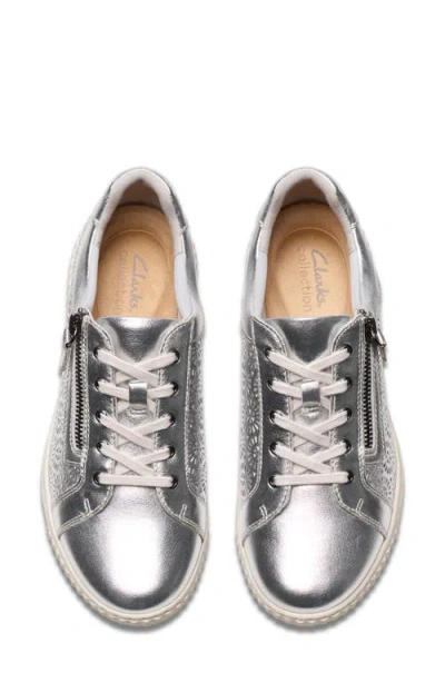 Clarks Caroline Rio Sneaker In Silver