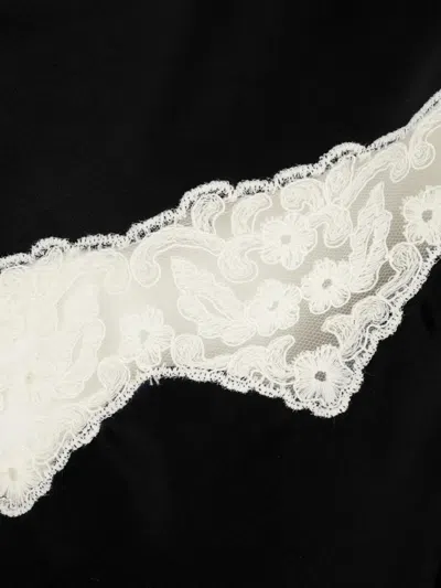 Alberta Ferretti Thin Shoulder Straps In Black