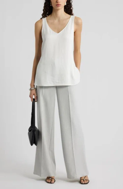 Nordstrom Satin Shell Top In White