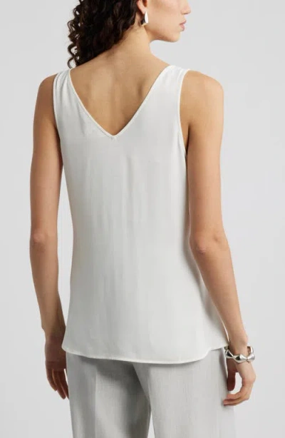 Nordstrom Satin Shell Top In White