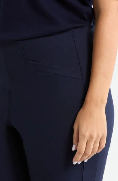 Liverpool Stella Pull-on Kick Flare Ponte Pants In Blue