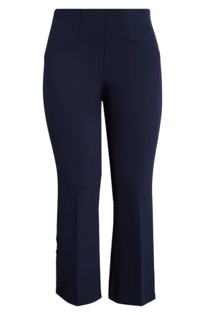 Liverpool Stella Pull-on Kick Flare Ponte Pants In Blue