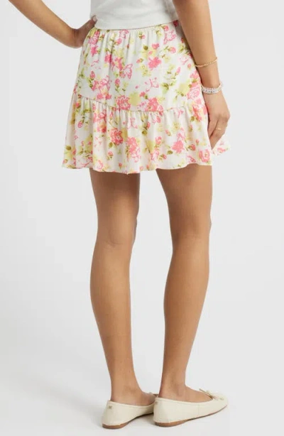 Bp. Chiffon Miniskirt In Multi