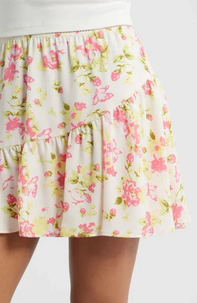 Bp. Chiffon Miniskirt In Multi