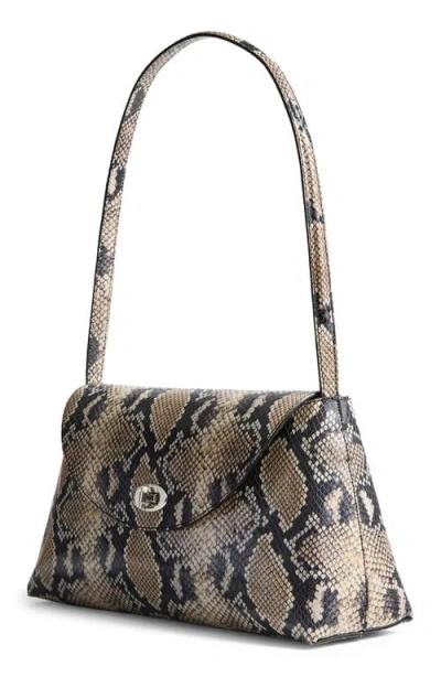 Altuzarra Loquette Python Embossed Leather Shoulder Bag In Neutral