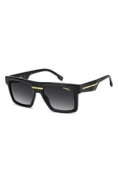 Carrera Eyewear Victory 55mm Gradient Rectangular Sunglasses In Burgundy