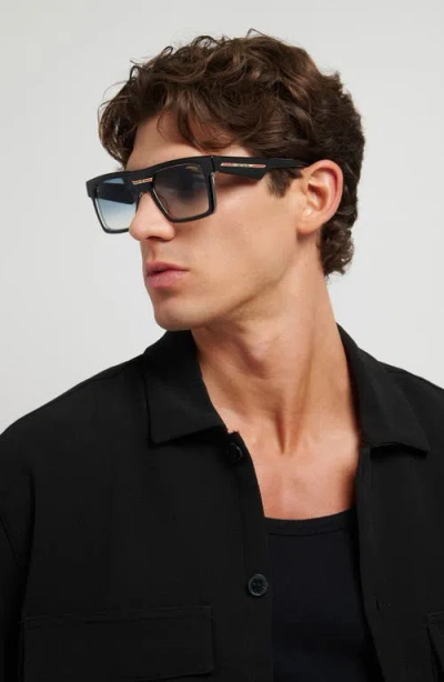 Carrera Eyewear Victory 55mm Gradient Rectangular Sunglasses In Metallic