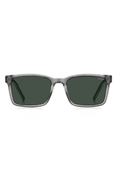 Hugo Boss Hugo 55mm Rectangular Sunglasses In Orange