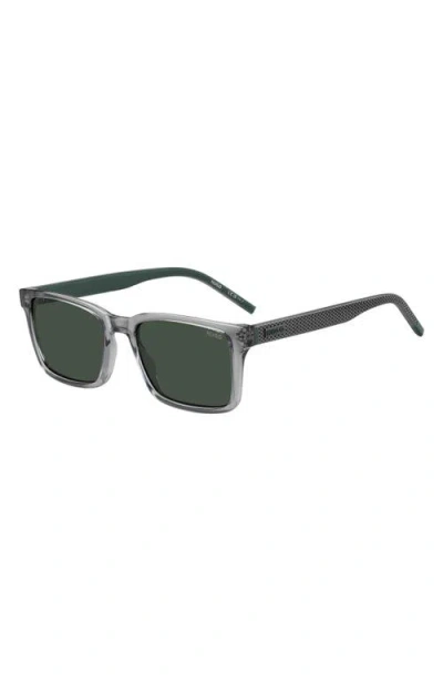 Hugo Boss Hugo 55mm Rectangular Sunglasses In Orange
