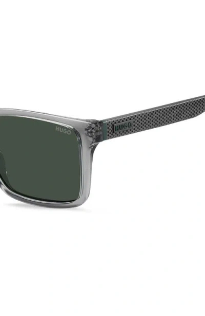 Hugo Boss Hugo 55mm Rectangular Sunglasses In Orange