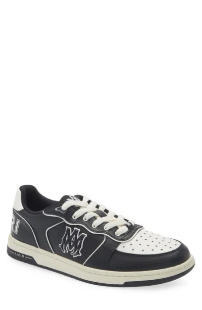 Amiri Vintage Leather Sneakers With Logo Details For Men In Black