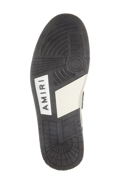 Amiri Vintage Leather Sneakers With Logo Details For Men In Black