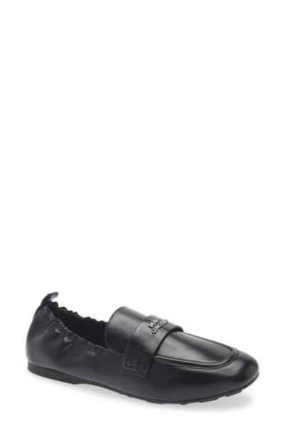 Marc Jacobs Logo-plaque Leather Loafers In Multi