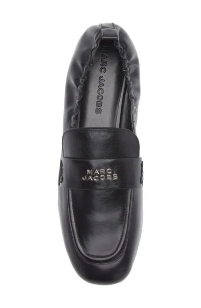 Marc Jacobs Logo-plaque Leather Loafers In Multi