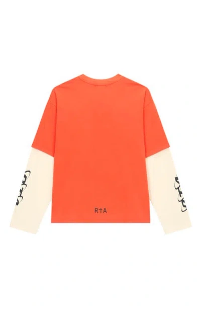 Rta Loris Double Layer Logo Graphic T-shirt In Multi