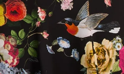 Alice And Olivia Irene Mini Dress Solar Strength Black In Multi