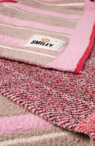 Barefoot Dreams Smiley Stripe Cozychic® Throw Blanket In Multi