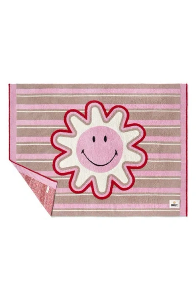 Barefoot Dreams Smiley Stripe Cozychic® Throw Blanket In Multi