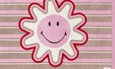 Barefoot Dreams Smiley Stripe Cozychic® Throw Blanket In Multi