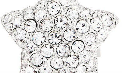 Marc Jacobs Star Pavé Stud Earrings In Silver