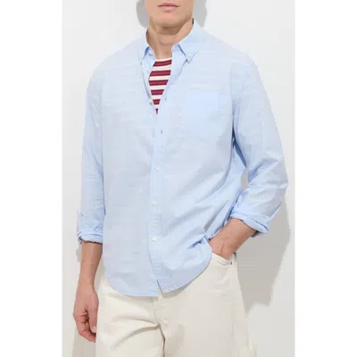Alex Mill Mill Shirt In Paper Poplin In Calm Blue