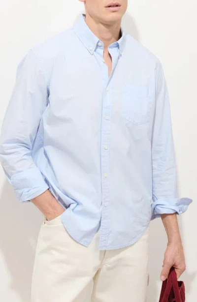 Alex Mill Mill Shirt In Paper Poplin In Calm Blue