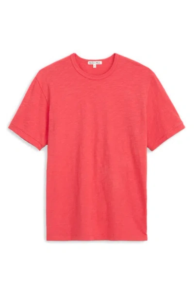 Alex Mill Standard T-shirt In Slub Cotton Fire Red