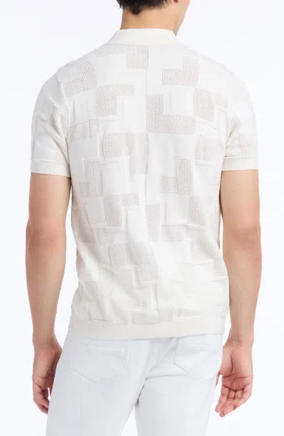 Robert Graham Drayford Short Sleeve Sweater In White