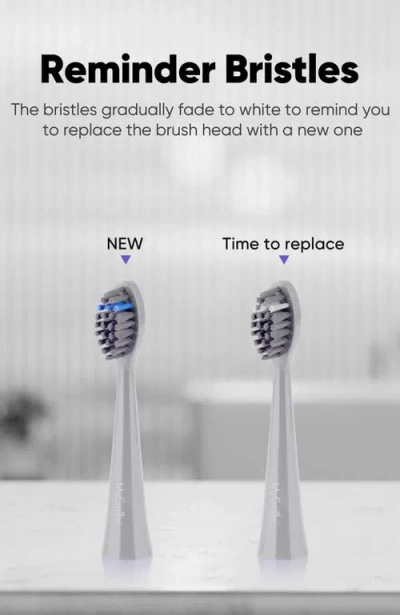 Mysmile Dy156 Electric Toothbrush Replacement Heads In Gray
