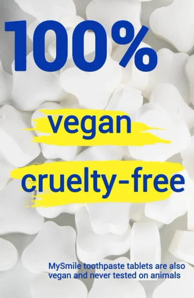 Mysmile Toothpaste Tablets Toothpaste Bites In White