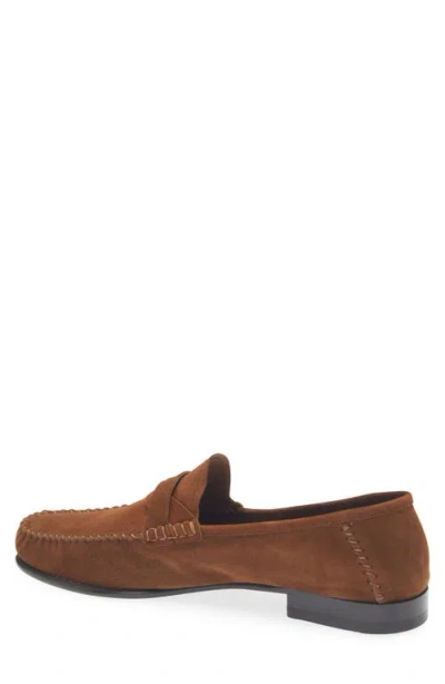 Tom Ford Ripley Loafers Penny Strap Round Toe Suede In Brown