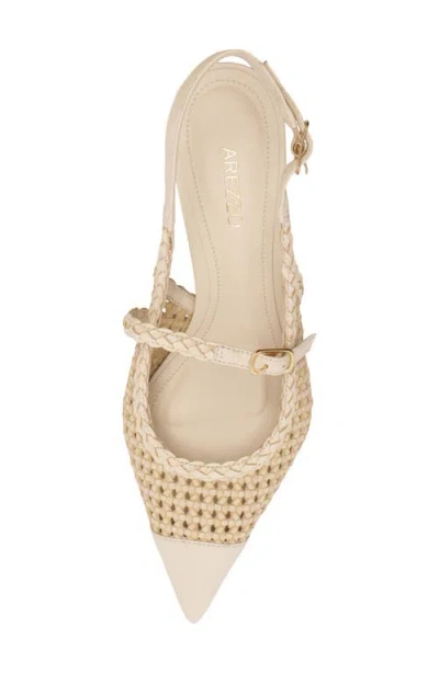 Arezzo Hazel Slingback Pump In Brown