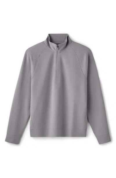 Rhone Dreamstate Quarter Zip Pullover In Gray