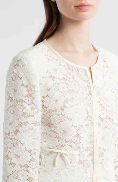 Loveshackfancy Junetta Lace Jacket In White
