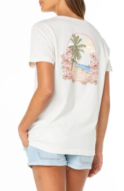 Roxy Beach Day Graphic T-shirt In White