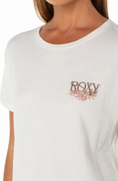Roxy Beach Day Graphic T-shirt In White