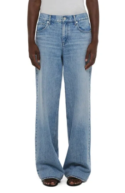 Helmut Lang High Rise Wardrobe Jeans In Vintage Wash Blue