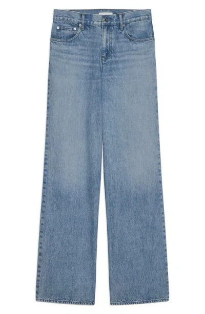 Helmut Lang High Rise Wardrobe Jeans In Vintage Wash Blue