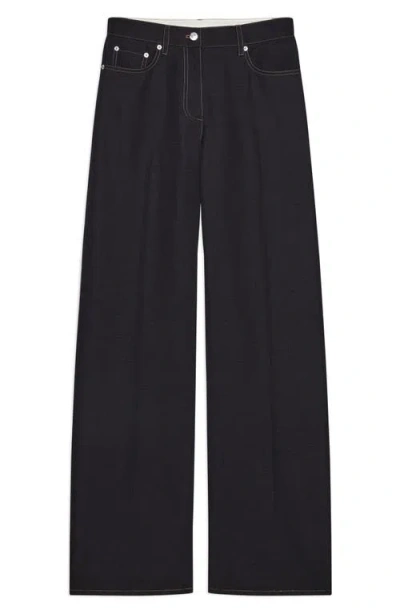 Helmut Lang Relaxed Bootcut Jeans In Blue